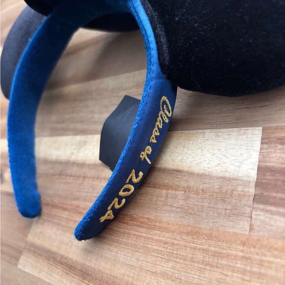 Disney Other - Disney Blue and Black Headband with Gold Embroidery class of 2024– brand new!